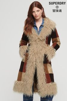 Длинное афганское пальто в стиле пэтчворк Superdry (N48949) | €145
