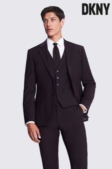 DKNY Anzug in Slim Fit, Burgunderrot - Jacke (N48997) | 342 €