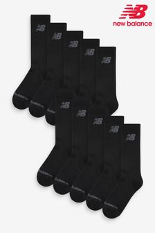 أسود - حزمة 10 جوارب بجزء علوي مستدير من New Balance (N49145) | 159 ر.س