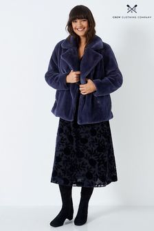 Синее фактурное пальто Crew Clothing Company (N49158) | €87