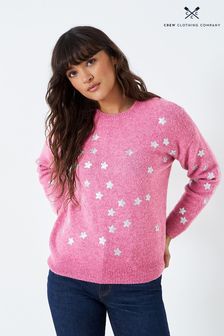 Crew Clothing Company Strukturierter Pullover, Rosa (N49164) | 58 €