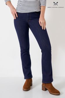 Niebieskie dopasowane jeansy Crew Clothing Company z bawełny (N49192) | 185 zł