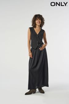 ONLY Black Jersey Midi Skirt (N49261) | CA$71