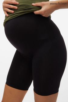 Mamalicious Black Maternity Over The Bump Seamless Support Shorts (N49343) | €21