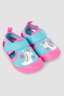 JoJo Maman Bébé Duck Egg Unicorn Beach Sandals (N49438) | $22