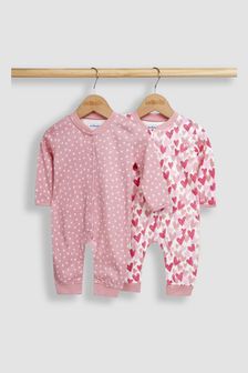 JoJo Maman Bébé 2-Pack Footless Sleepsuits