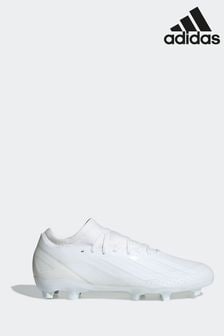 adidas White Sport Performance Adult X Crazyfast.3 Firm Ground Boots (N49487) | $176
