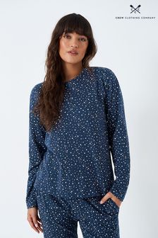 Crew Clothing Company Blue Star Print Cotton Pyjama Set (N49568) | ₪ 256