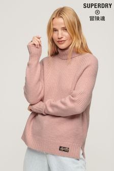 Superdry Pink Essential Rib Knit Jumper (N49627) | NT$2,330