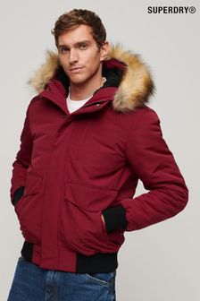 Красный - Superdry дутая куртка "пилот" с капюшоном "Эверест" (N49669) | €198
