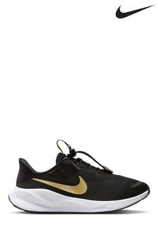 Nike Black/Gold Revolution 7 Easy On Running Trainers (N50213) | $95