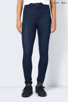 NOISY MAY Blue High Waisted Skinny Jeans (N50465) | kr400