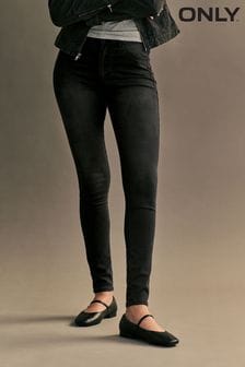 ONLY Black High Waisted Stretch Skinny Royal Jeans (N50478) | €37