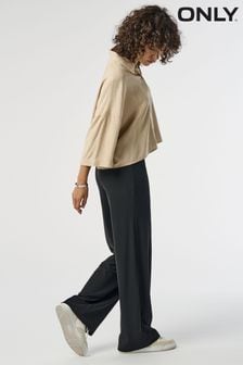 ONLY High Waisted Wide Leg Trousers