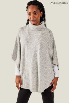 Accessorize Grey Cosy Knit Poncho (N50792) | TRY 1.197