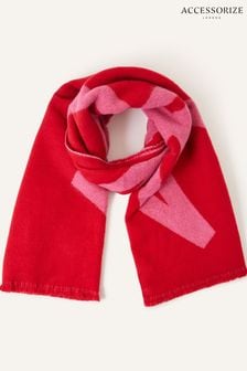Accessorize Red Oversized Crown Print Scarf (N50799) | €38