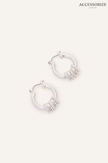 Accessorize Silver Tone Twisted Earrings (N50803) | kr290