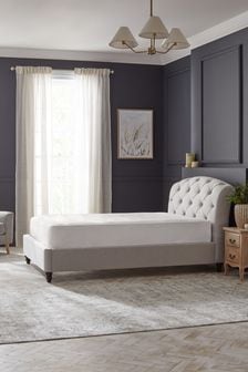 Brushed Marl Light Grey Hartford Collection Luxe Upholstered Bed Frame (N50869) | €750 - €875