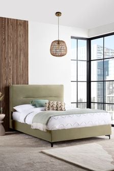 Soft Velvet Sage Green Bronx Upholstered Ottoman Storage Ottoman Storage Bed Bed Frame (N50873) | €1,075 - €1,200