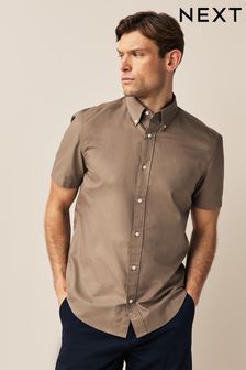 Stone Regular Fit Short Sleeve Oxford Shirt (N51100) | €29