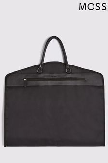 MOSS Saffiano Premium Suit Carrier 2.0 Black Bag