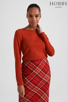 Hobbs Orange Perla Jumper (N51236) | €47.50