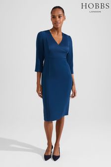 Hobbs Blue Saige Dress (N51240) | €79