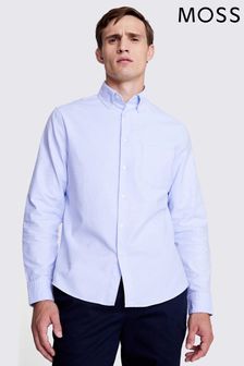 MOSS Blue Washed Oxford Shirt (N51726) | OMR18