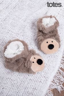 Totes Brown Novelty Bootie Childrens Slippers (N51799) | €7