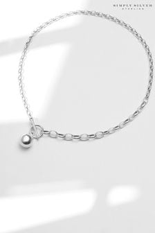Simply Silver Polierte Halskette mit Kugel-Anhänger (N51839) | 195 €