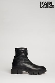 Skórzane buty ze stretchem Karl Lagerfeld Aria zapinane na zamek (N51921) | 787 zł