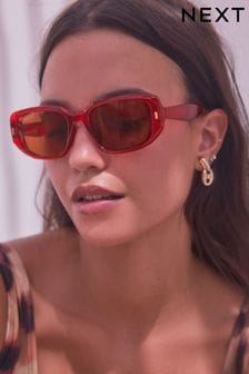 ベリーレッド - Polarized Rectangle Sunglasses (N52016) | ￥2,150