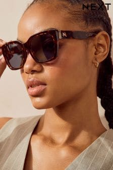 Tortoiseshell Brown Premium Polarized Acetate Sunglasses (N52022) | KRW93,200