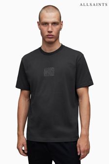 Czarny - Allsaints Varden Crew T-shirt (N52336) | 345 zł