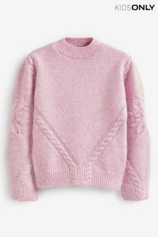 ONLY KIDS Long Sleeve Cosy Cable Knit Jumper (N52366) | kr480