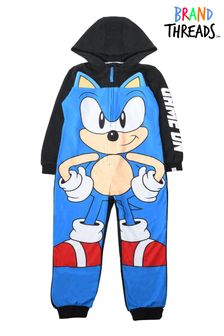 Brand Threads Boys Micro-Fleece Sonic All-In-One