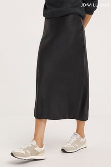 JD Williams Stretch Satin Slip Black Skirt (N52483) | 43 €