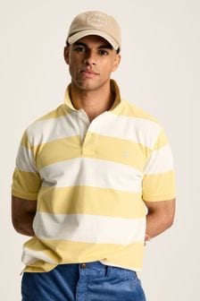 Joules Filbert Yellow Regular Fit Striped Polo Shirt (N52497) | €46