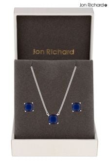 Jon Richard Silver Tone Cubic Zirconia Open Gift Boxed Stone Set (N52536) | TRY 561