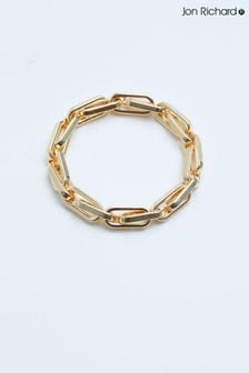 Jon Richard Gold Tone Polished Chain Stretch Bracelet (N52595) | HK$226