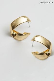 Jon Richard Gold Tone Recycled Twisted Earrings (N52668) | ₪ 116