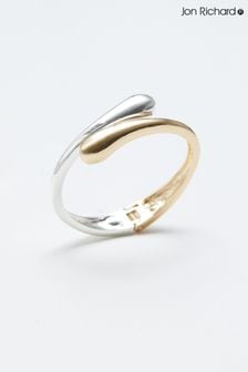 Jon Richard Two Tone Plated Recycled Polished Bangle Bracelet (N52706) | €42