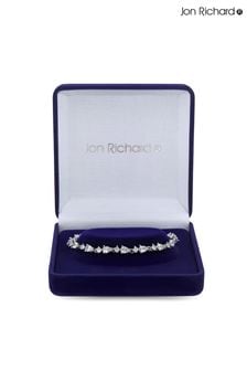 Jon Richard Silver Tone Rhodium Plated Cubic Zirconia Gift Boxed Bracelet (N52879) | AED250