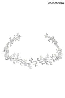 Jon Richard Silver Tone Plated Lydia Statement Pearl And Crystal Gift Pouch Hair Vine (N52891) | LEI 418