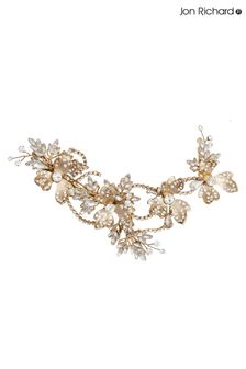 Pasador para el pelo con diseño floral con cristales de Jon Richard - Bolsita de regalo (N53119) | 92 €
