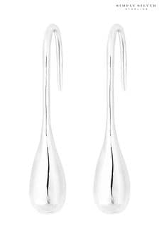 Simply Silver Sterling Silver Tone 925 Polished Drop Earrings (N53330) | SGD 77
