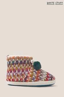 White Stuff Natural Knitted Slipper Booties (N53549) | DKK202