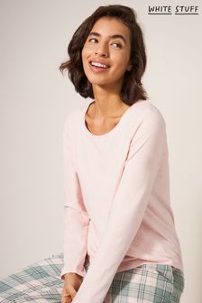 Ružová - Džersejový pyžamový top White Stuff Eva (N53561) | €26