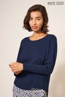 Blue - White Stuff Eva Jersey Pyjama Top (N53567) | kr510
