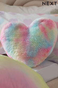 Ombre Rainbow Heart Cushion